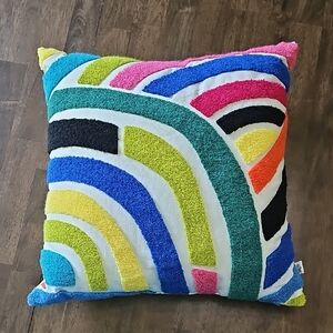 3 for $20 | Colorful Geometric Throw Pillow